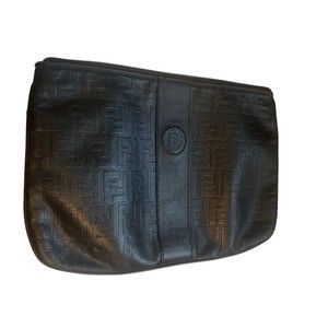 Vintage FENDI  Roma Italy  1925 Large Clutch 14x10